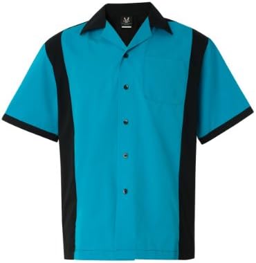 Hilton Cruiser Bowling Shirt L Turquoise