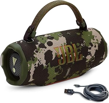 JBL Charge 6 (Squad) + Bundle with USB-C Braided Cable